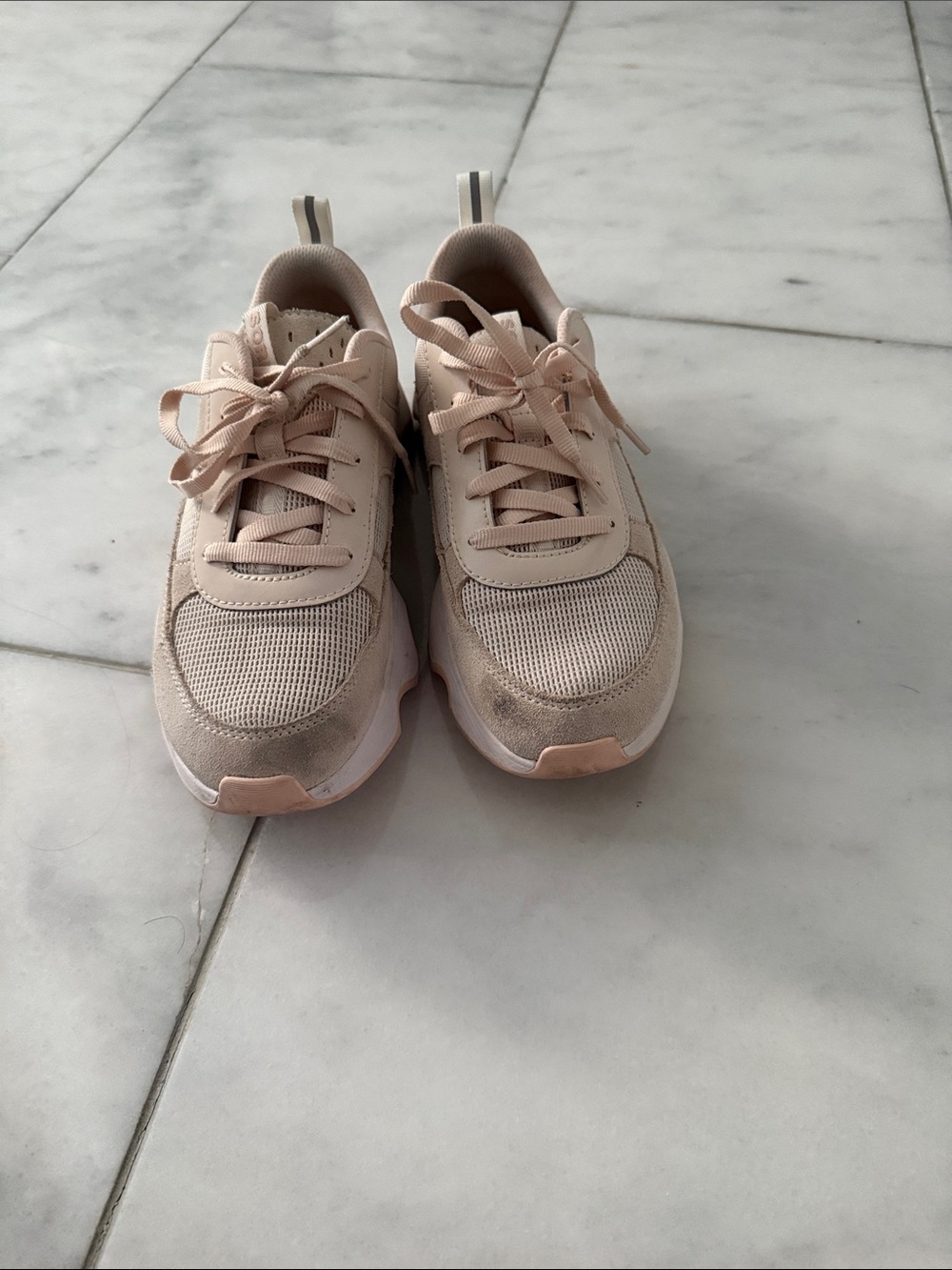 Sorel Women's Light Beige Chunky Platform Sneakers - Picture 2 of 6